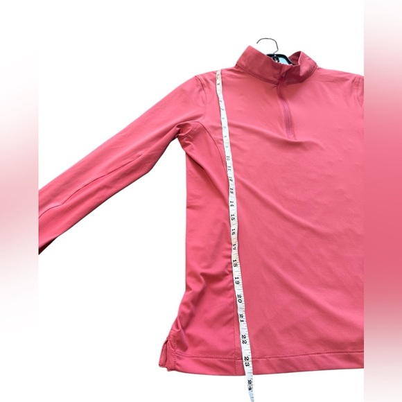 PETER MILLAR WOMEN'S SUN PROTECTION LONG SLEEVE 1/4 ZIP TOP GOLF PINK SMALL NEW - Picture 6 of 14